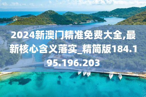 2024新澳门精准免费大全,最新核心含义落实_精简版184.195.196.203