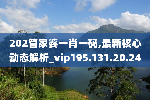 202管家婆一肖一码,最新核心动态解析_vip195.131.20.24