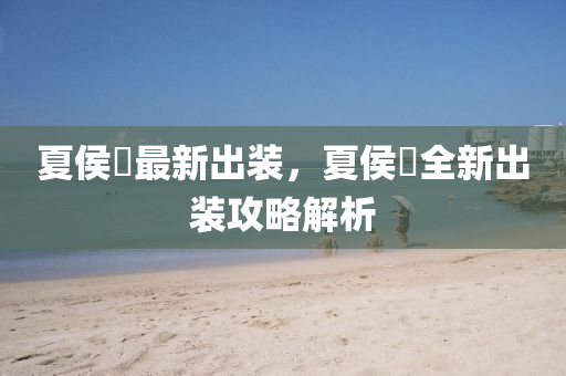 夏侯惇最新出装，夏侯惇全新出装攻略解析