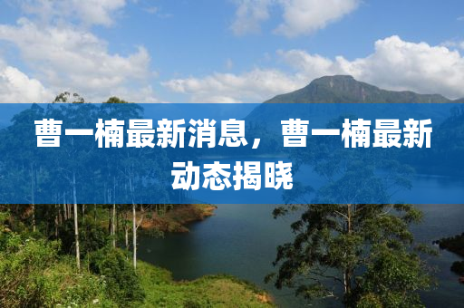 曹一楠最新消息，曹一楠最新动态揭晓