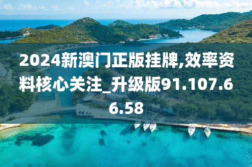 2024新澳门正版挂牌,效率资料核心关注_升级版91.107.66.58