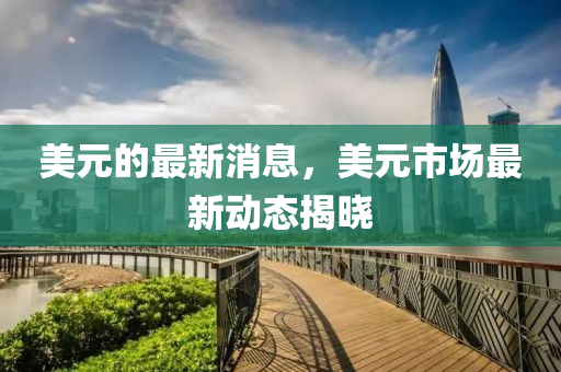 美元的最新消息，美元市场最新动态揭晓