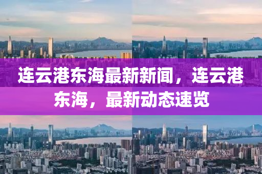 连云港东海最新新闻，连云港东海，最新动态速览