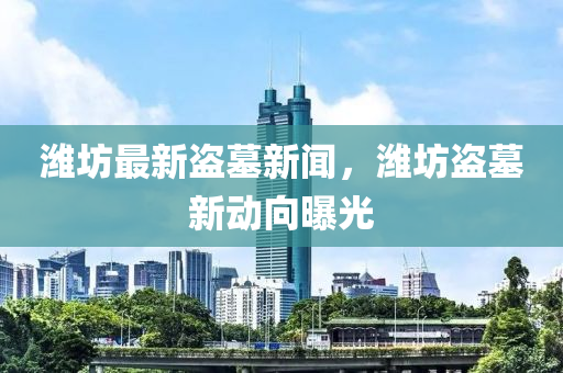 潍坊最新盗墓新闻，潍坊盗墓新动向曝光