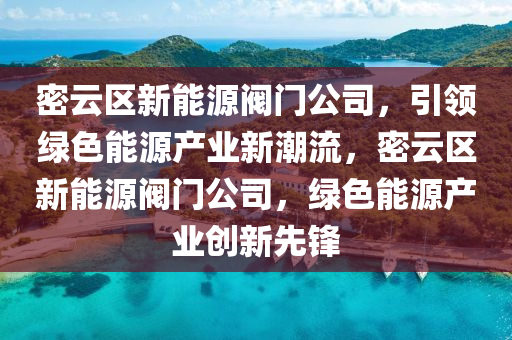 密云区新能源阀门公司，引领绿色能源产业新潮流，密云区新能源阀门公司，绿色能源产业创新先锋