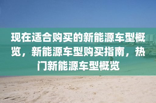 现在适合购买的新能源车型概览，新能源车型购买指南，热门新能源车型概览