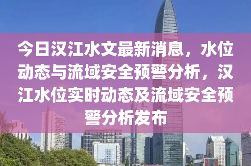 今日汉江水文最新消息，水位动态与流域安全预警分析，汉江水位实时动态及流域安全预警分析发布