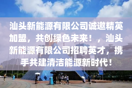 汕头新能源有限公司诚邀精英加盟，共创绿色未来！，汕头新能源有限公司招聘英才，携手共建清洁能源新时代！