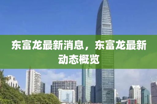 东富龙最新消息，东富龙最新动态概览