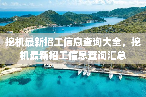 挖机最新招工信息查询大全，挖机最新招工信息查询汇总