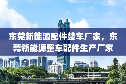 东莞新能源配件整车厂家，东莞新能源整车配件生产厂家