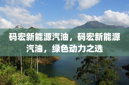 码宏新能源汽油，码宏新能源汽油，绿色动力之选