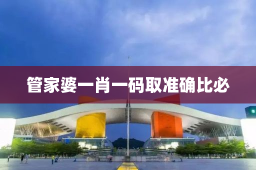 管家婆一肖一码取准确比必