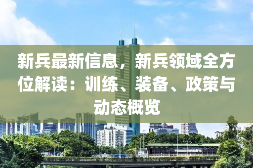 新兵最新信息，新兵领域全方位解读：训练、装备、政策与动态概览