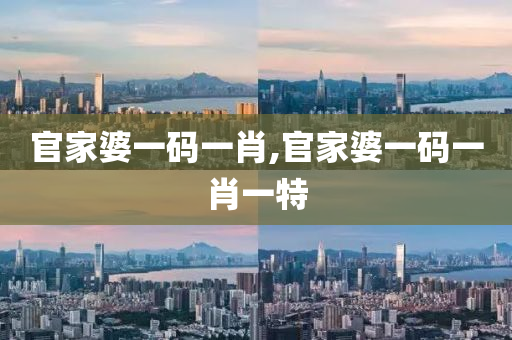 官家婆一码一肖,官家婆一码一肖一特