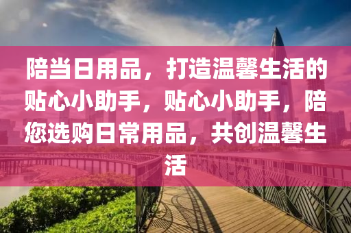 陪当日用品，打造温馨生活的贴心小助手，贴心小助手，陪您选购日常用品，共创温馨生活